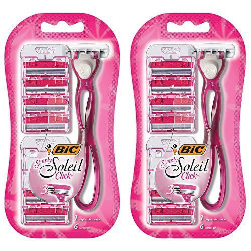 Japanese Razor Pink BIC Simply Soleil Click Women’s Disposable Razor, Pink, 2 Count ...