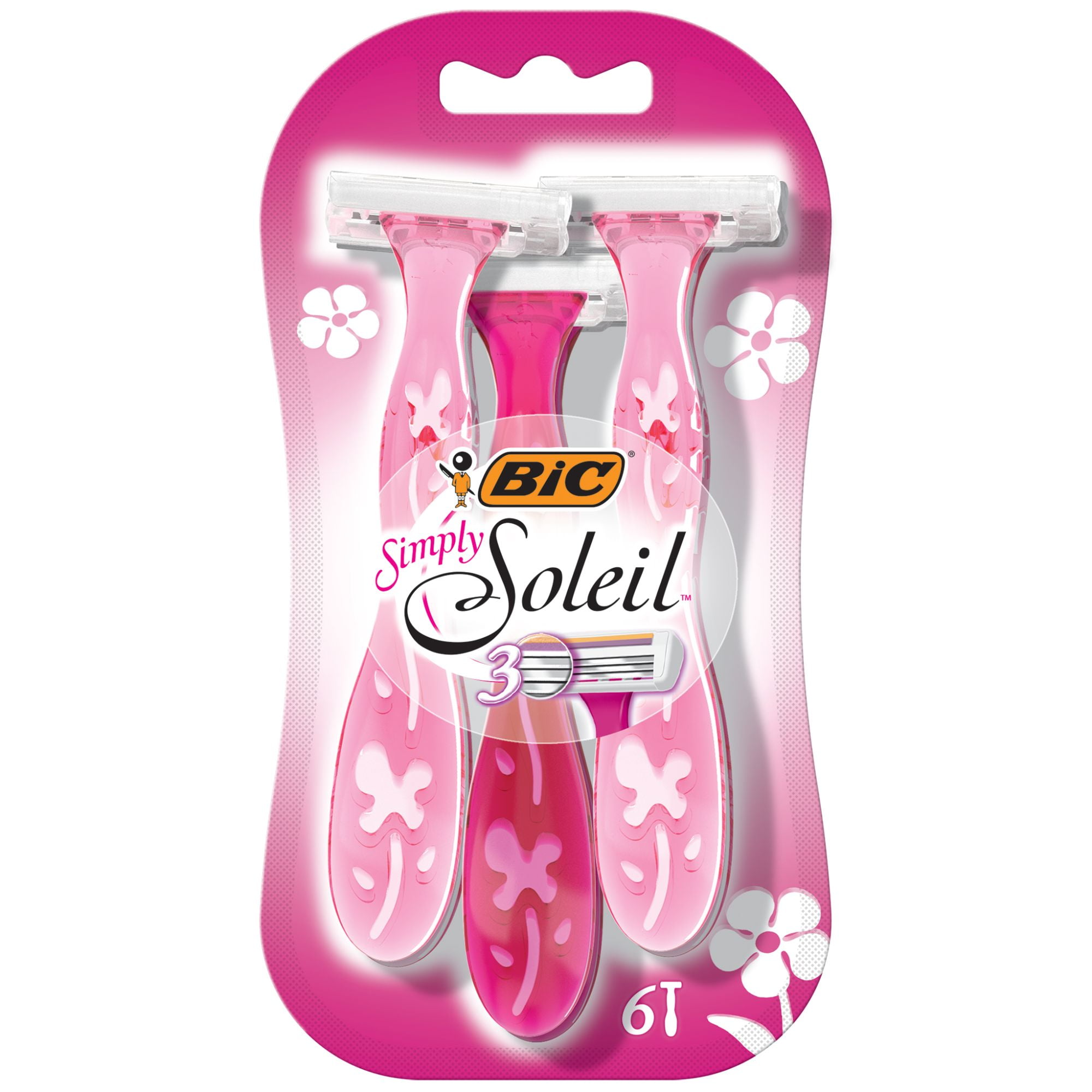 BIC® Simply Soleil Women’s Disposable Razor, Assorted, 6 Pack