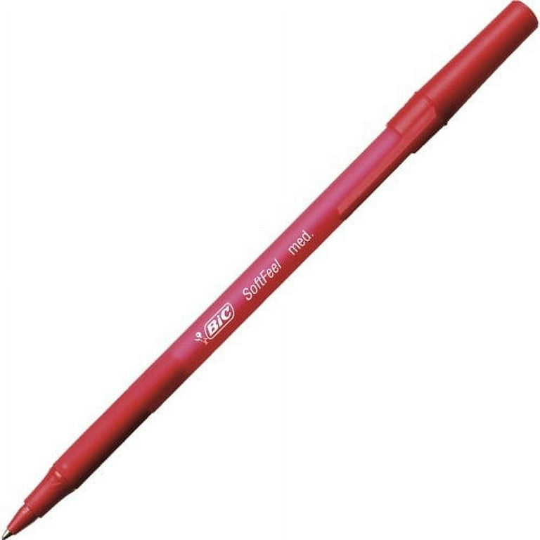 Red Ballpoint Pen Biro Soft Grip ST-M Medium 0.5 mm Foray Pack of 12 Z4R