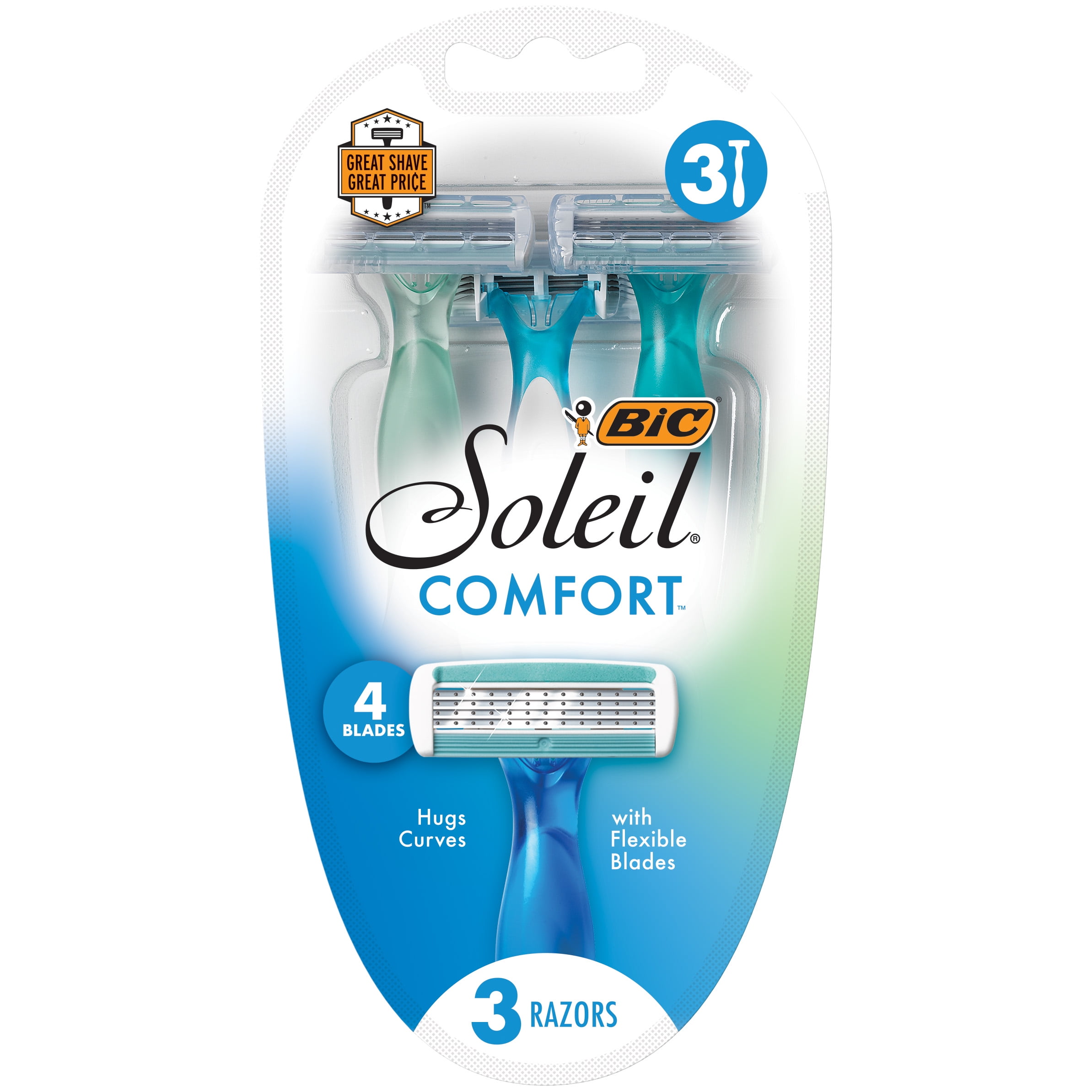 BIC Soleil Comfort Women's Disposable Razor, 