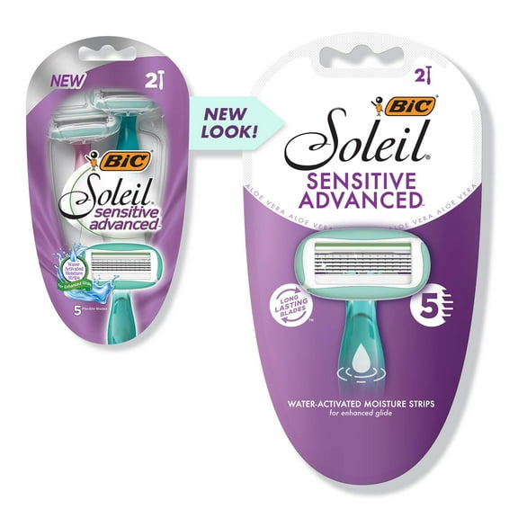 BIC Soleil Sensitive Advanced 5-Blade Women's Disposable Razor (Pack of 6)