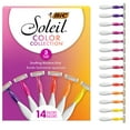 thumbnail image 1 of BIC Soleil Smooth Colors Women's Disposable Razors, With 3 Blades, 14 Count, 1 of 10