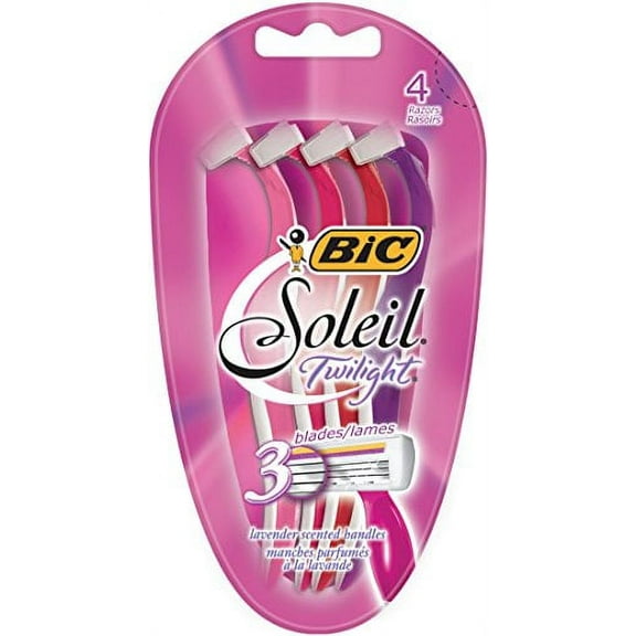 BIC Soleil Twilight Disposable Razor, Women, 4-Count (Pack of 6)
