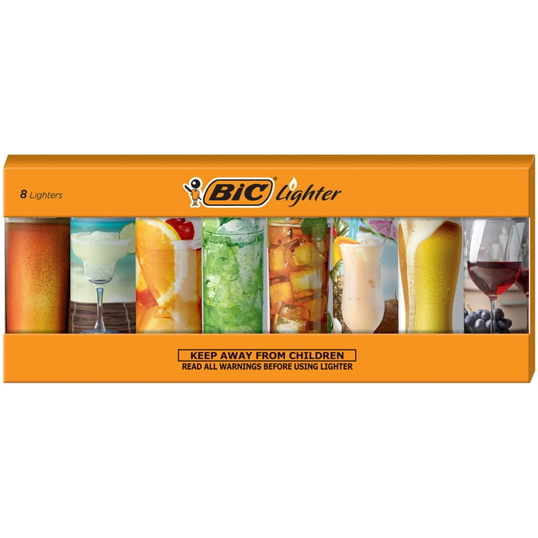 BIC Special Edition Cheers Series Lighters, Set of 8 Lighters