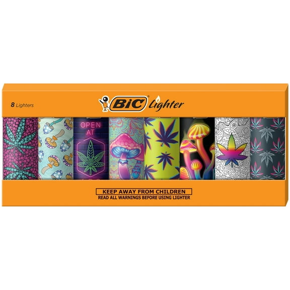 BIC Special Edition Counterculture Series Lighters, 8-Count