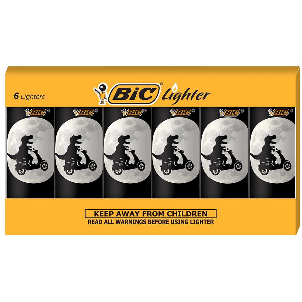 BIC Special Edition Dinosaur Series Lighters, Set of 6 Lighters
