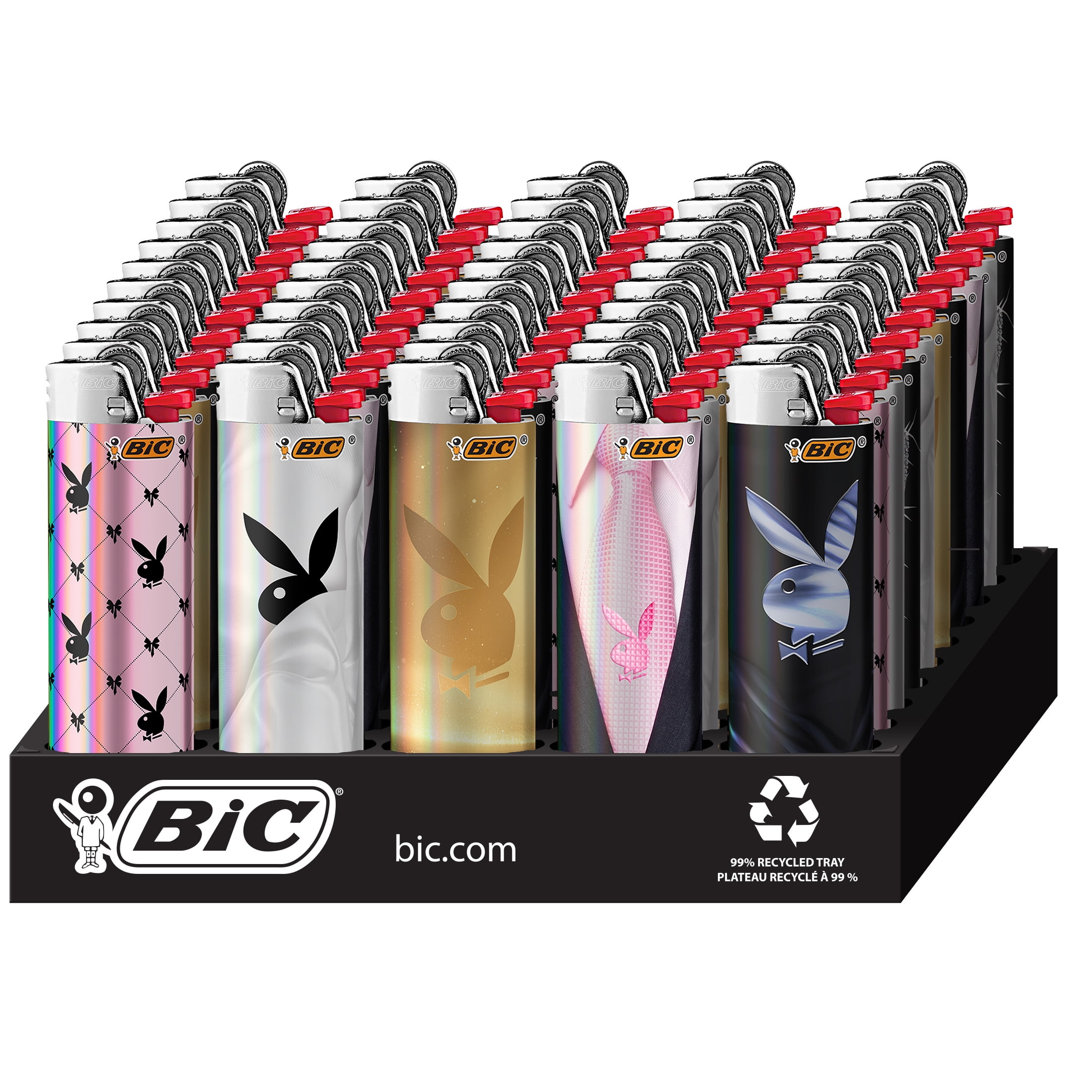 BIC Special Edition Playboy Series Pocket Lighters, 50-Count Tray