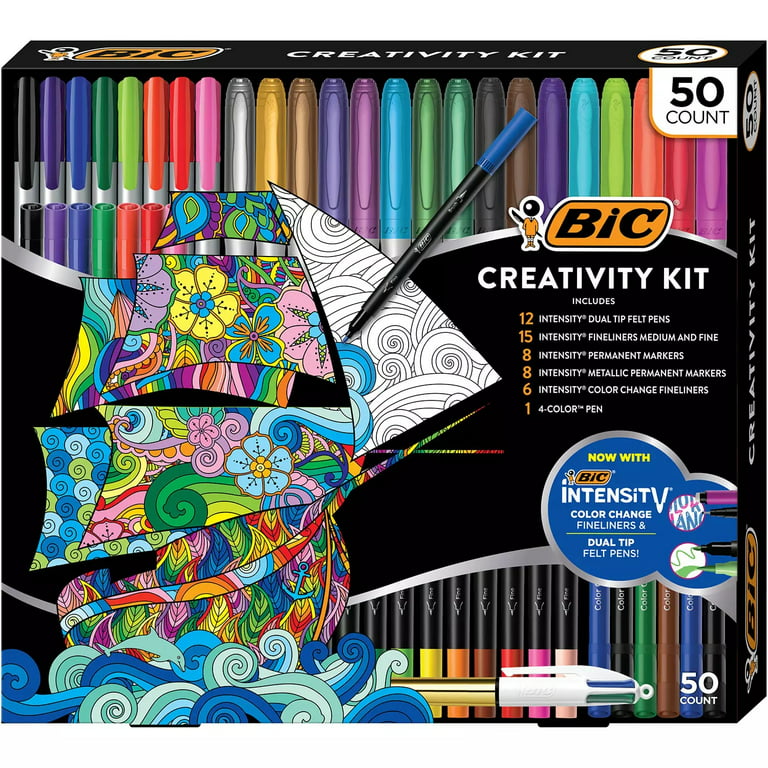 Bic Kids Paint Set with Art Supplies 2 pack 24 pcs (12 felt tip