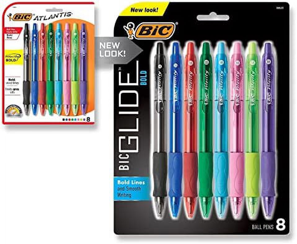 BIC Velocity Bold Fashion Retractable Ball Pen, Bold Point (1.6 mm