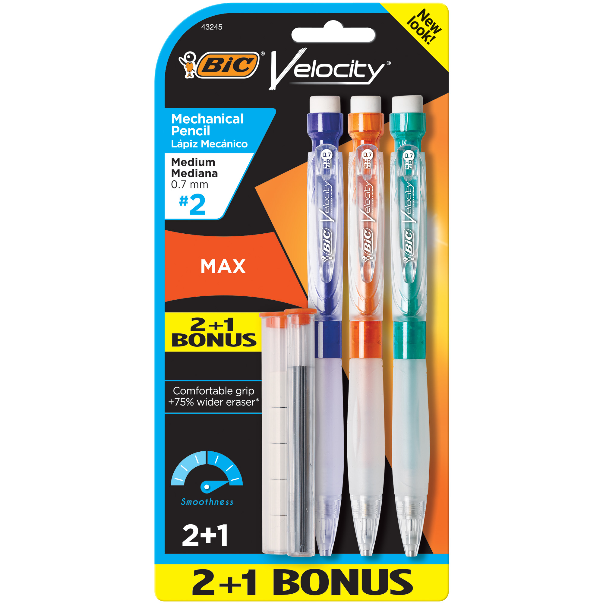 Pacco Combinato BIC Velocity Original + BIC Velocity Max, Matite Meccaniche, 6 Pezzi