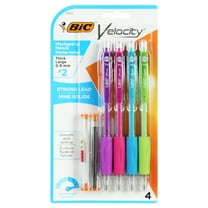 BIC Velocity Mechanical Pencil, 0.9mm, Shatter Resistant, Black, 4 Pieces
