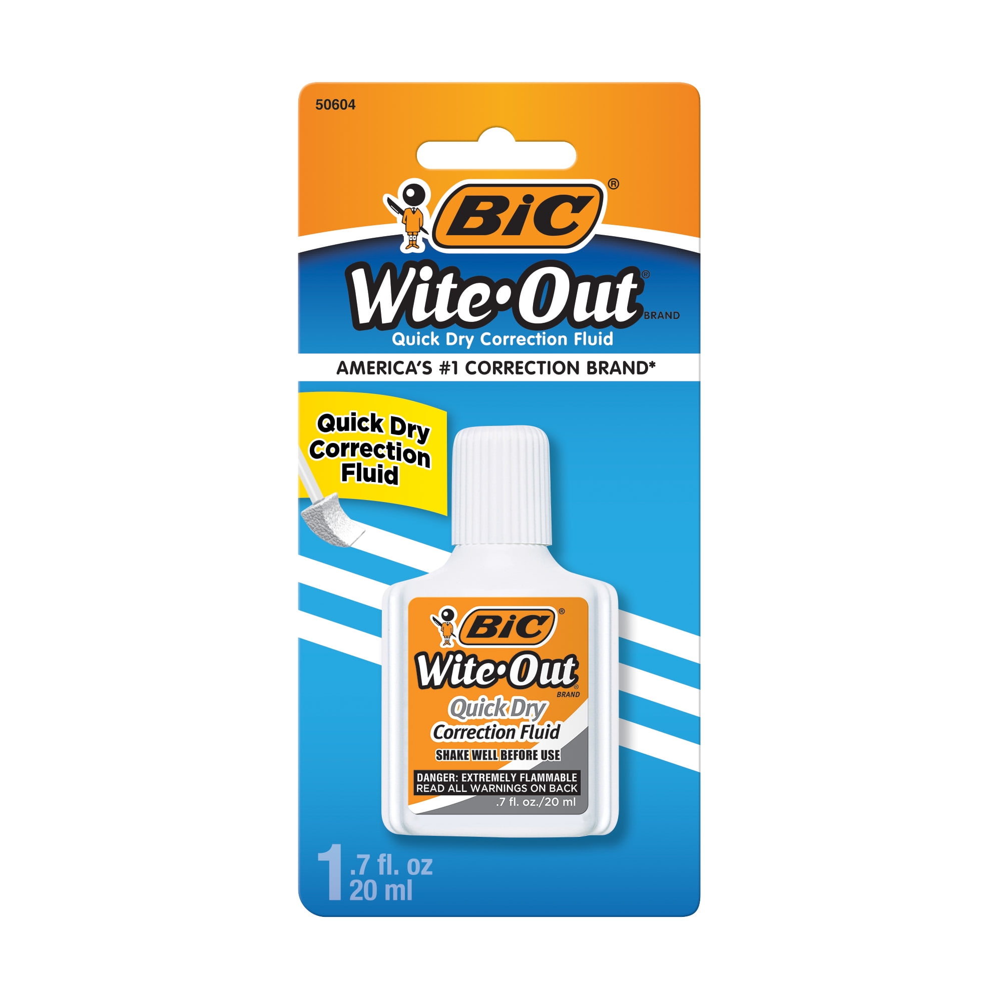 BIC Wite-Out Shake 'n Squeeze Correction Fluid Pen, 2 Count 