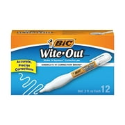 BIC Wite-Out Brand Shake 'n Squeeze Correction Pen, 12-Count Pack