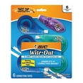 BIC WiteOut EZ Correct Correction Tape, 5 ct. Plus Mini Twist Grip Correction Tape, 1 ct