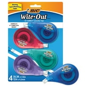 BIC Wite-Out EZ Correct Correction Tape, White, 4 Count