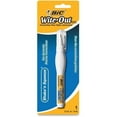 BIC WiteOut Quick Dry Correction Fluid, Shake 'N Squeeze Pen Tip Applicator, 8 mL, White, 1