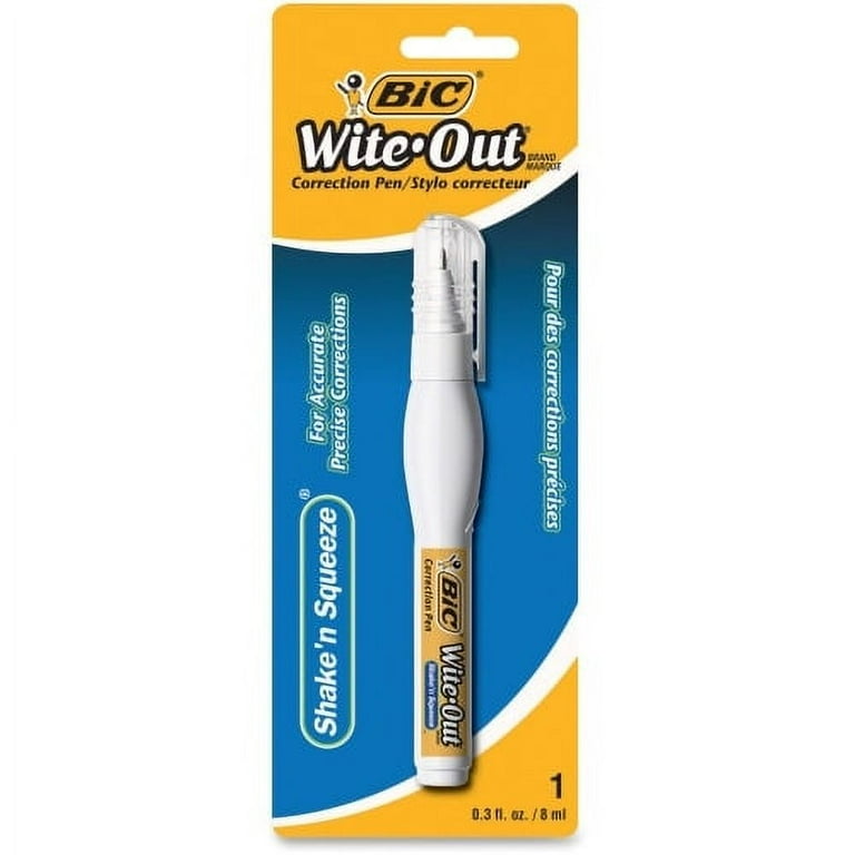 Wite-Out Shake 'n Squeeze Correction Pen, 8 mL, White Wite-Out Shake 'n Squeeze Correction Pen, 8 mL, White