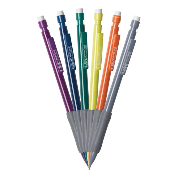 BIC Xtra-Comfort Mechanical Pencil, No. 2, Back to School, Soft Grip, 0.7 mm, 6-Count
