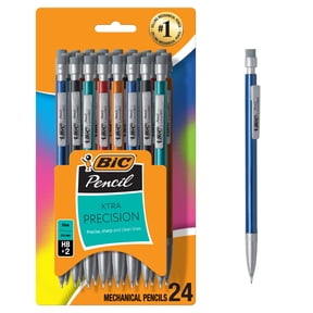 BIC Xtra-Precision Mechanical Pencil, Metallic Barrels, #2 Pencil, 24 Count