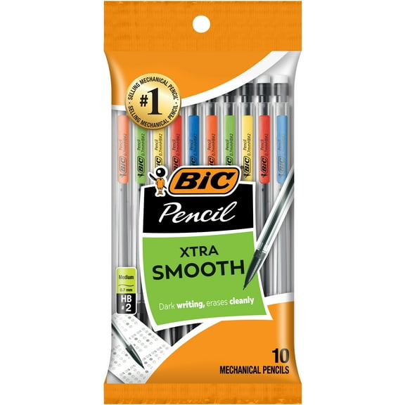 BIC Xtra Smooth Mechanical Pencil, 0.7 mm, 10 Count