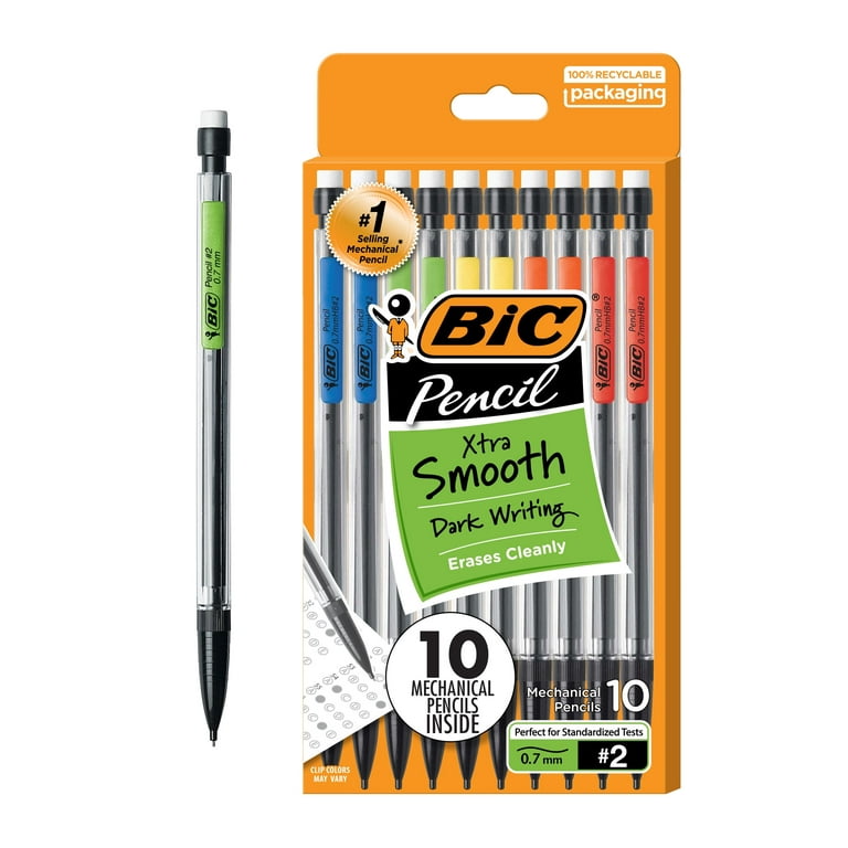 BIC Xtra Smooth Mechanical Pencils Medium Point 0.7 mm 2 Lead