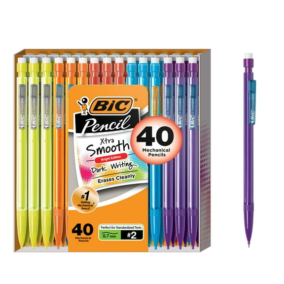 BIC Xtra Smooth Mechanical Pencil, 0.7 mm, 40 Count