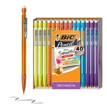 BIC Xtra-Smooth Mechanical Pencils with Erasers, Bright Edition, Medium Point (0.7mm), 40-Count (Barrel Colors May Vary)