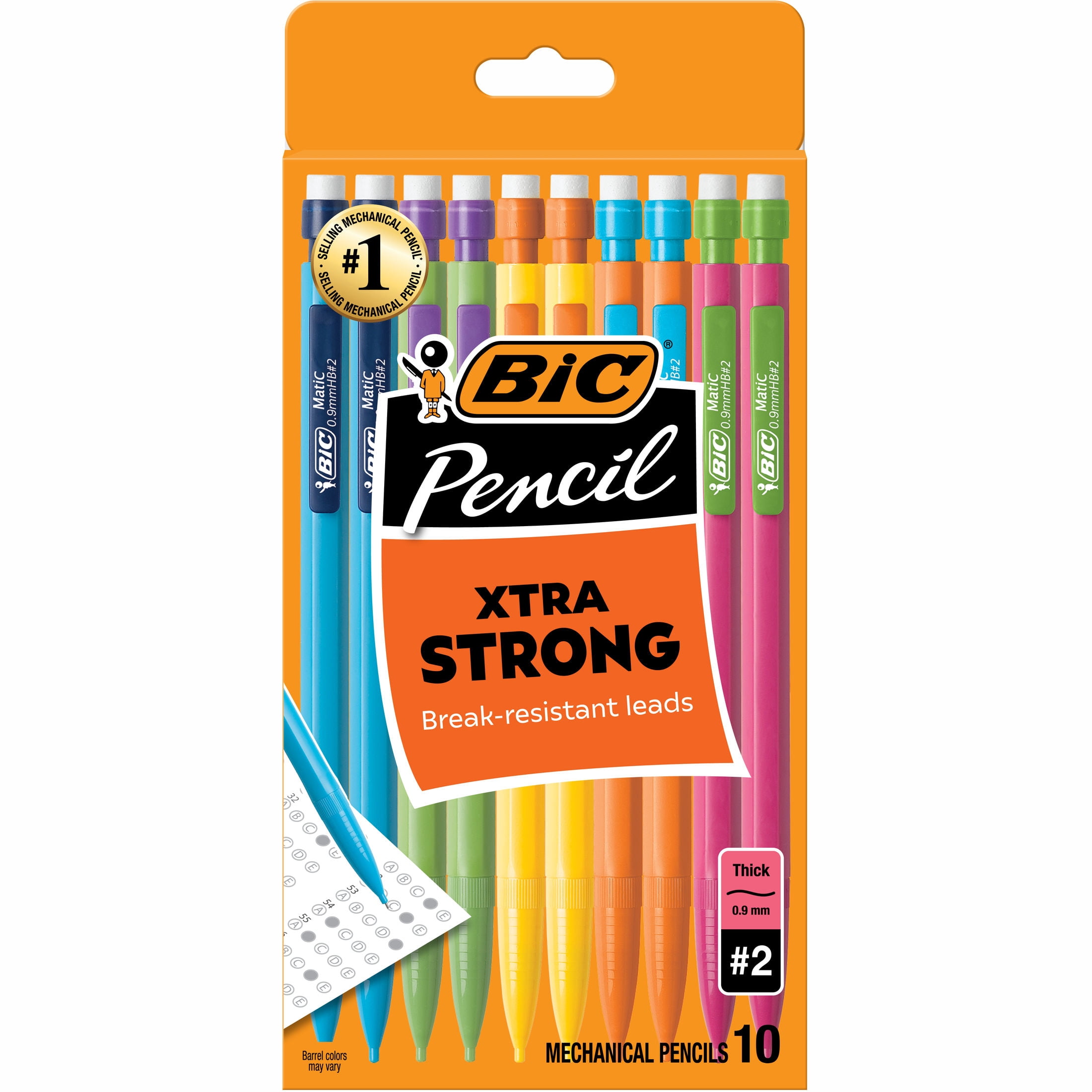 BIC Xtra Strong Mechanical Pencils, 0.9 mm, 10 Count