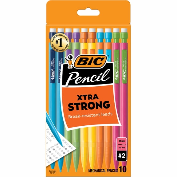 BIC Xtra Strong Mechanical Pencils, 0.9 mm, 10 Count
