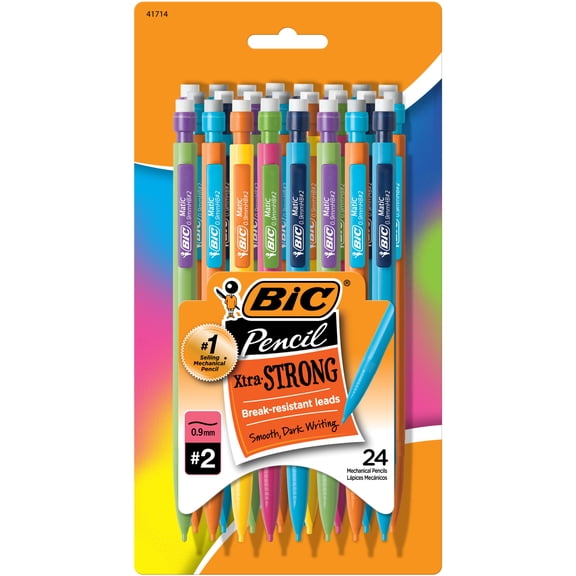 BIC Xtra Strong Mechanical Pencils, 0.9 mm, 24 Count