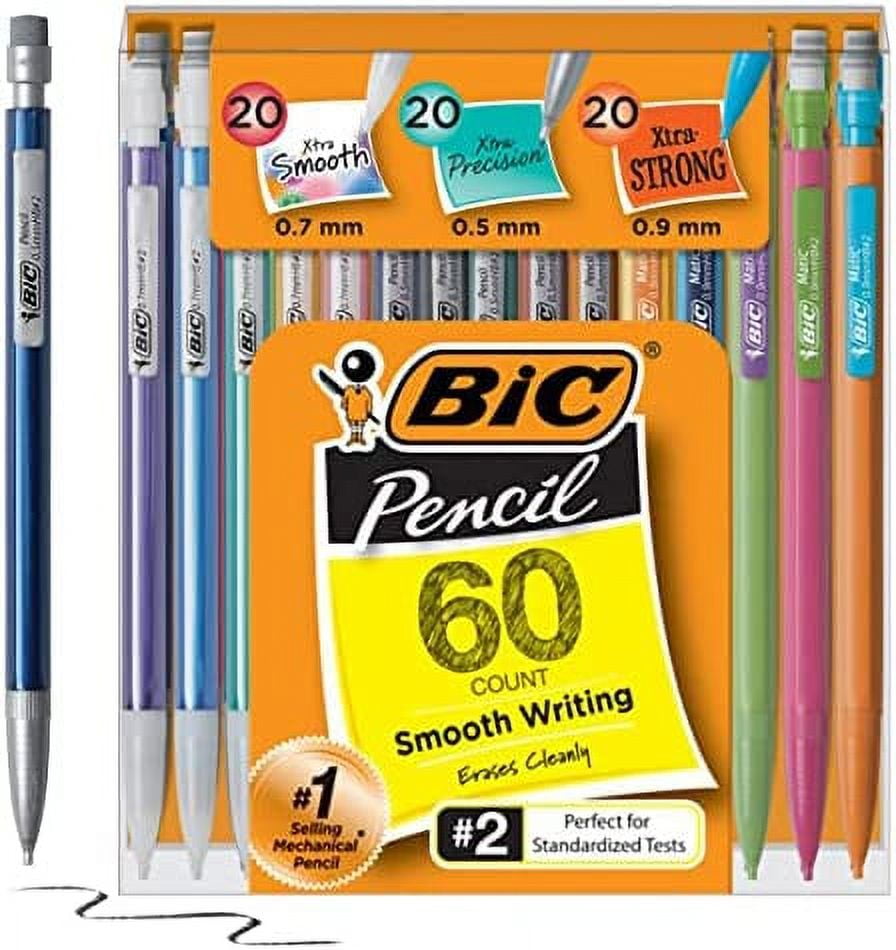 BIC Xtra Strong Thick Lead Mechanical Pencil With Colorful Barrel