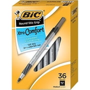 BICGSMG361BK Round Stic Grip Xtra Comfort Ballpoint Pen, Black