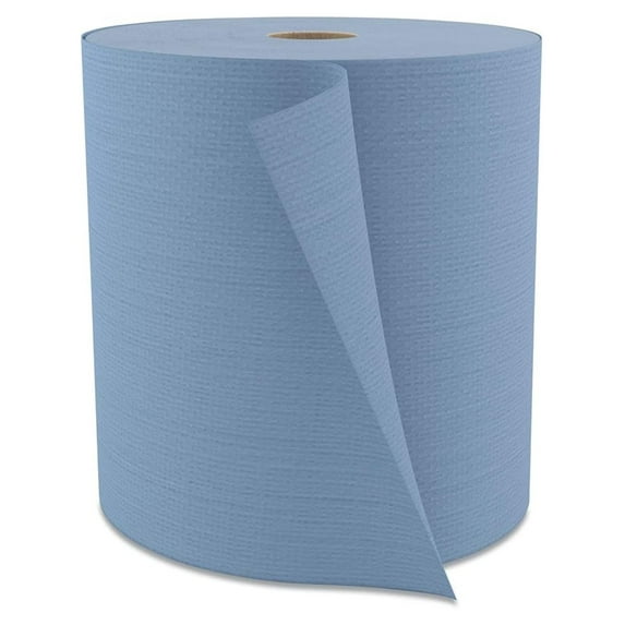 BICHE Tuff-Job Spunlace Towels, Jumbo Roll, 12 x 13, Blue, 475/Roll