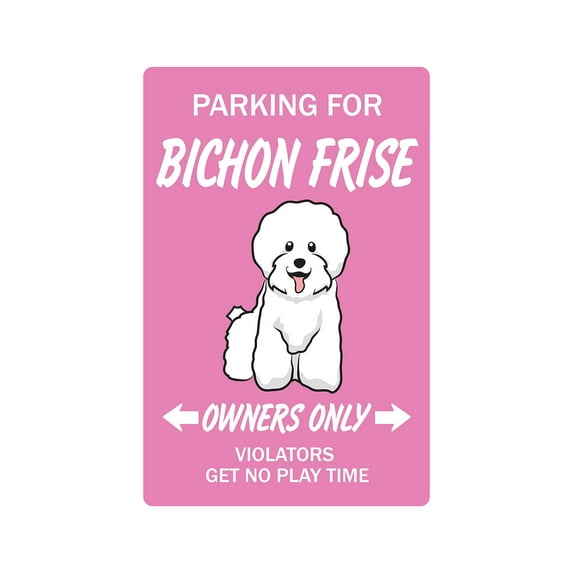 BICHON FRISE Decal dog pet parking Decals dog lover fun | Indoor/Outdoor | 7" Tall