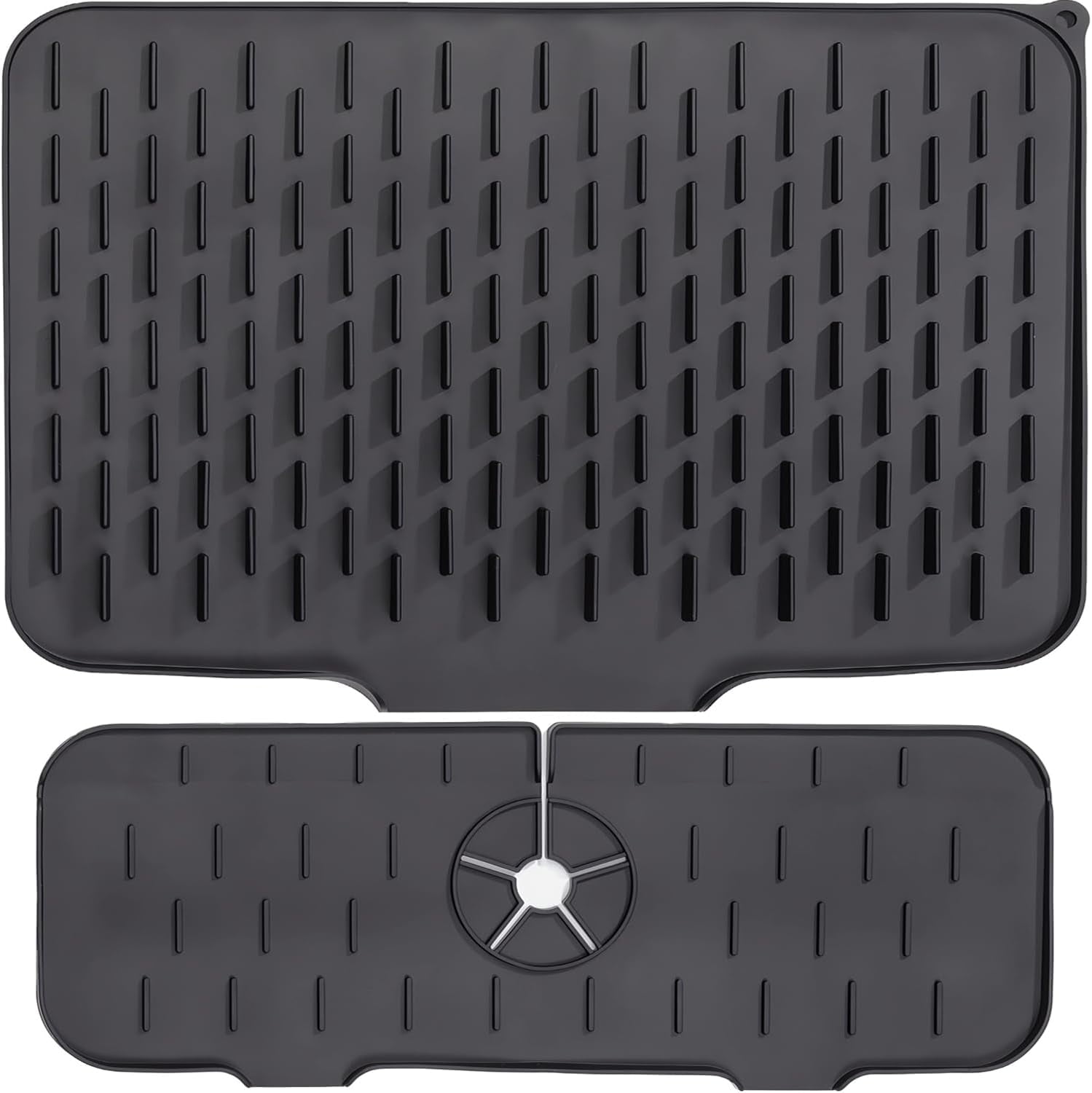 Thinkingwings Silicone Dish Drying Mats, Non-Slip Eco-Friendly Kitchen Drying Mat, Easy Clean Draining Board Mat, Dish Drainer Mat For Kitchen