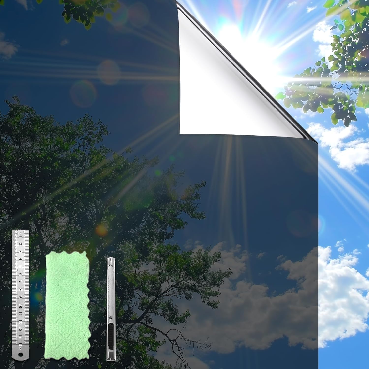 BICIDO-One Way Window Film Privacy See Out Not in Heat Blocker Window ...