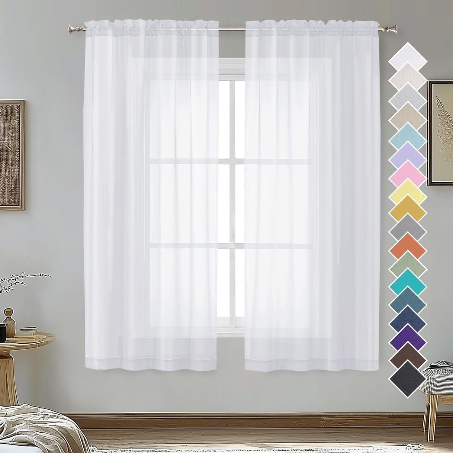 63 Inch Sheer Curtains