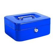BICOASU Storage Cash Box With Key Lock, Double Metal Portable Cash Box And 2 Security Keys Metal products storage box large capacity Buy 2 Ship 3