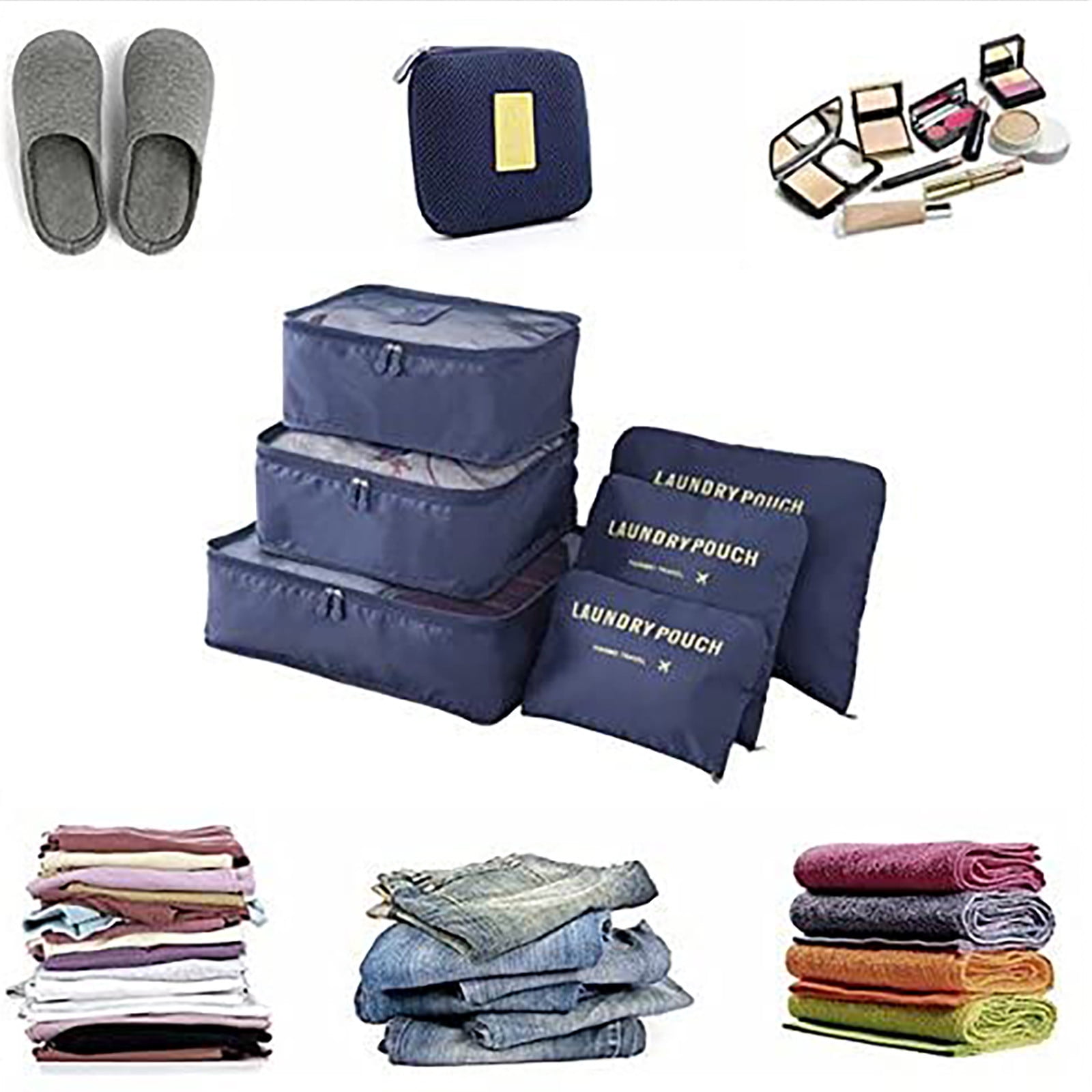 BICOASU Storage Suitcase Organiser Travel Clothes Bags, Pack Of 6