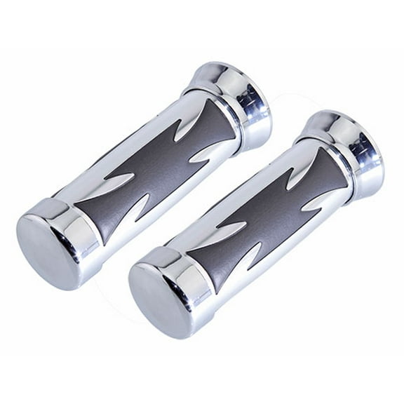 BICYCLE BIKE GRIPS IRON CROSS SILVER. Bike part, Bicycle part, bike accessory, bicycle part