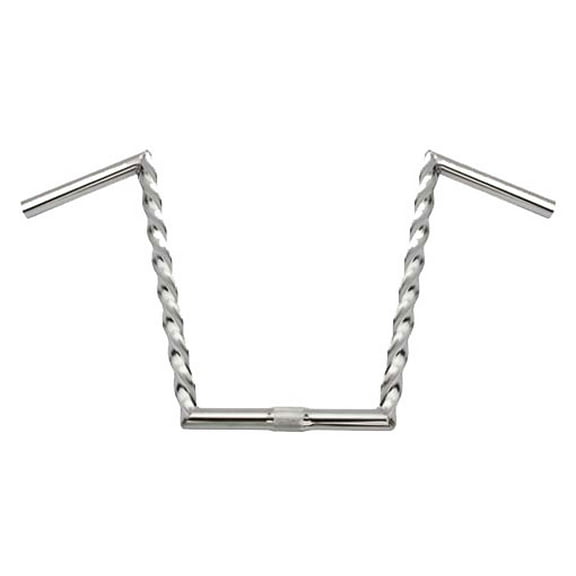 BICYCLE BIKE V SQUARE TWIST HANDLE BAR 12 25.4 CHROME. Bike part, Bicycle part, bike accessory, bicycle part