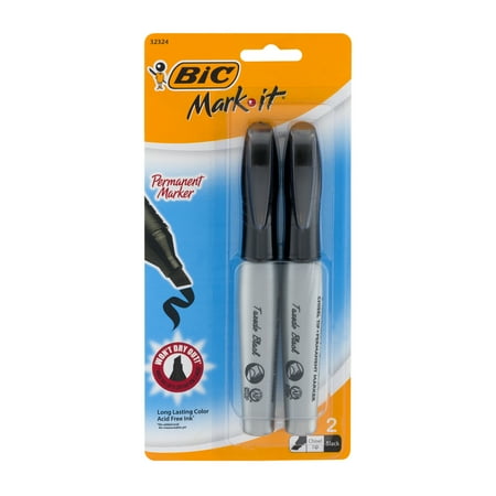 Bic Corporation 2 Pack Chisel Tip Marker GPMMP21