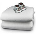 thumbnail image 1 of BIDDEFORD BLANKETS Quilted Electric Heated Mattress Pad with Digital Controller, King, White, 1 of 4
