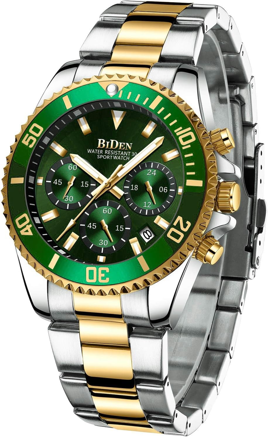 BIDEN Mens Watches Chronograph Stainless Steel Barbados Ubuy