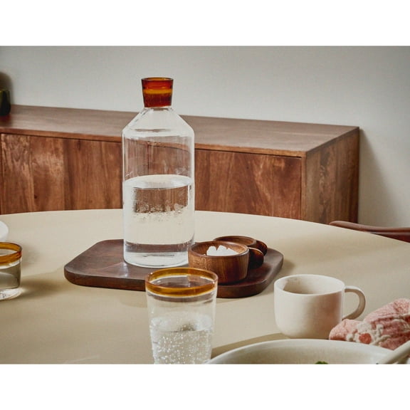 BIDK Home Borosilicate Glass Drinking Bottle - 10.25" - Amber