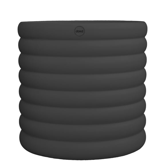 BIDK Home Ceramic Mud Planter - 10.5" - Black