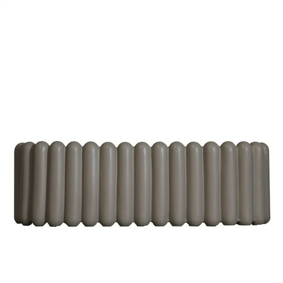 BIDK Home Ceramic Oval Planter - 19" - Brown