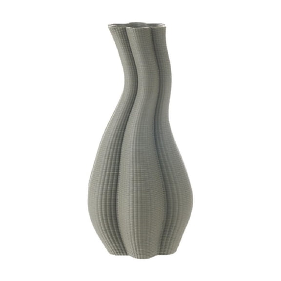 BIDK Home Ceramic Standing Bud Vase - 11" - Gray