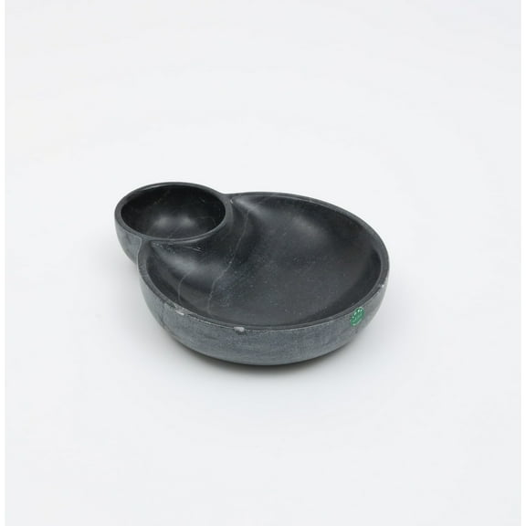 BIDK Home Dip Bowl Serving Platter - 8" - Black