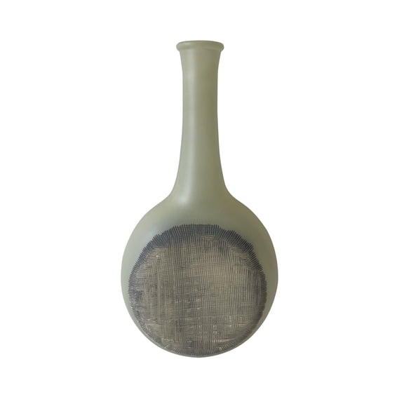 BIDK Home Glass Tabletop Bottle Vase - 14"